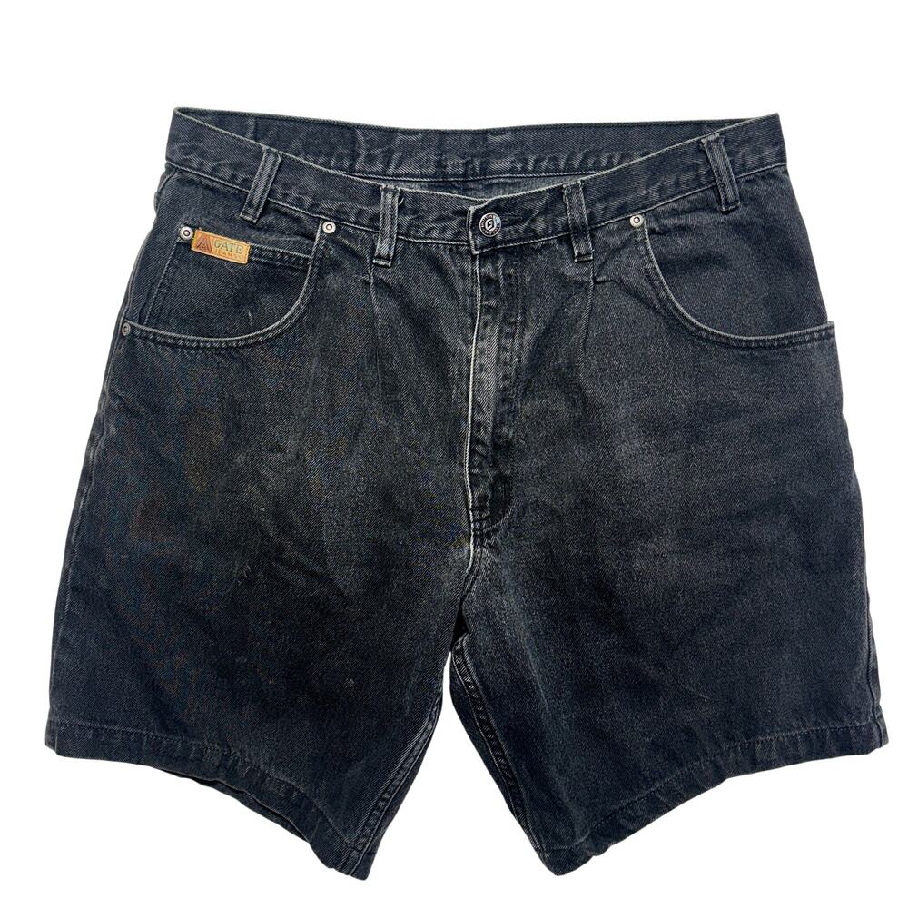 Vintage Gate Shorts 38 Mens Black Jorts Baggy Y2K 2000s Hip Hop Taiwan Cutoff